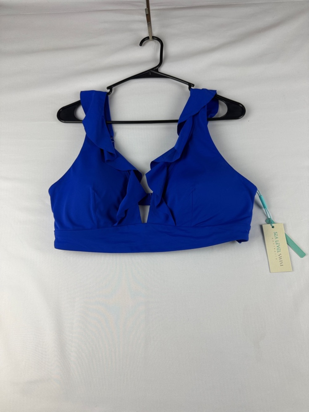 Sea Level Swim Australia Blue Halter Swim Top Size 14 NWT